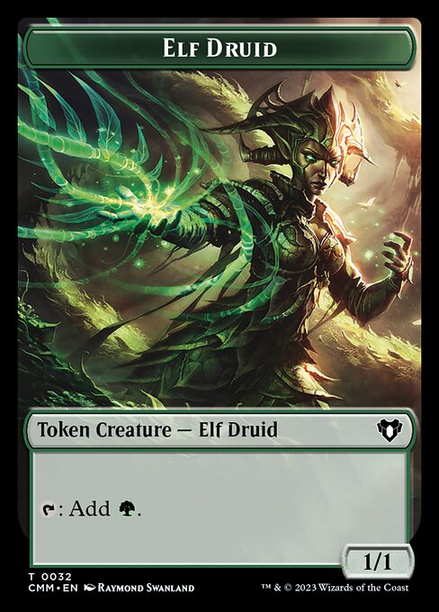 City's Blessing // Elf Druid Double-Sided Token [Commander Masters Tokens] | Devastation Store