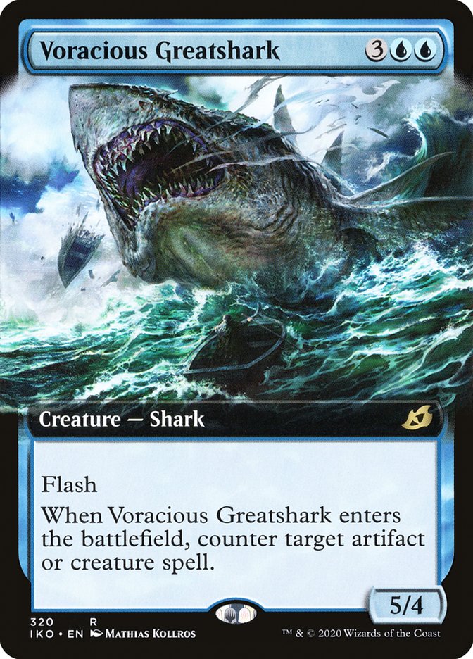 Voracious Greatshark (Extended Art) [Ikoria: Lair of Behemoths] | Devastation Store