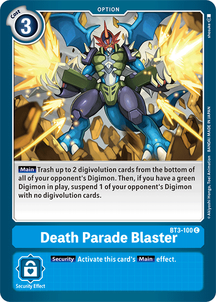 Death Parade Blaster [BT3-100] [Release Special Booster Ver.1.5] | Devastation Store
