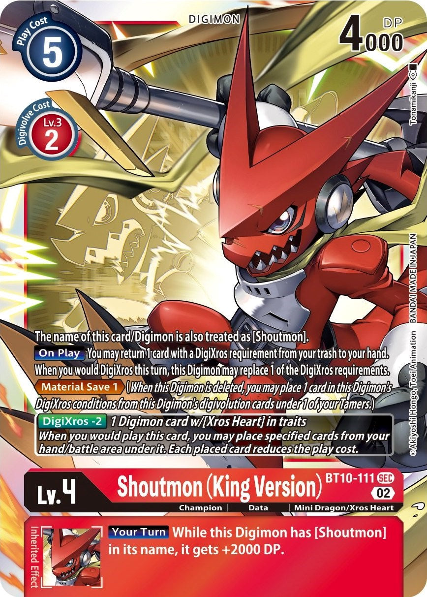 Shoutmon (King Version) [BT10-111] [Xros Encounter] | Devastation Store