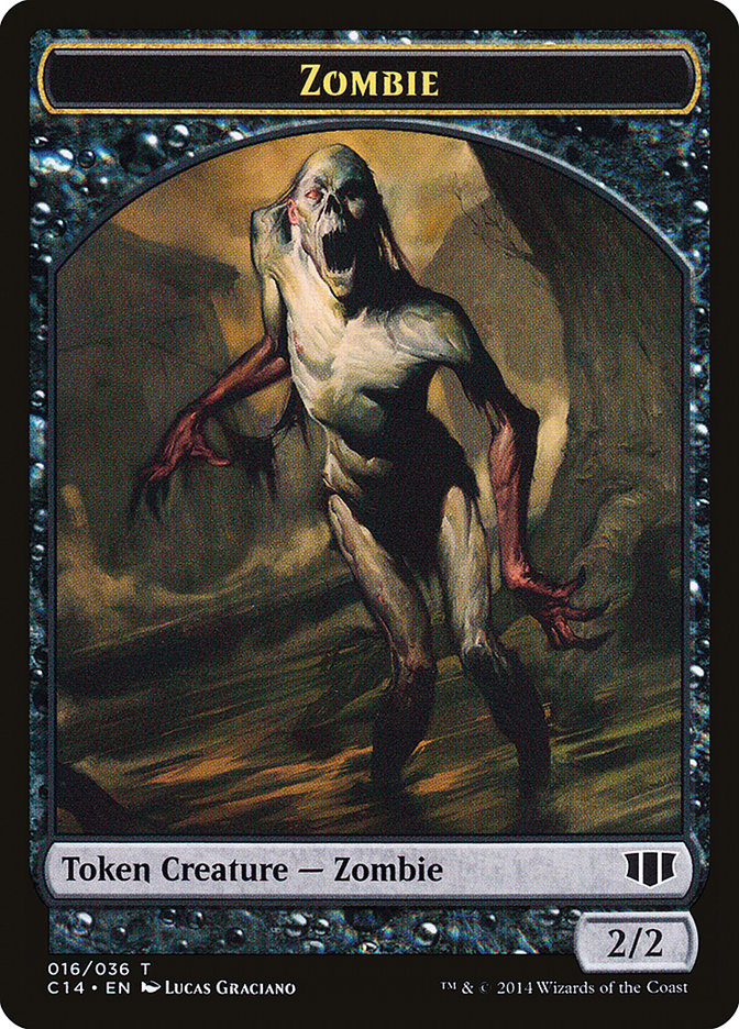 Germ // Zombie (016/036) Double-sided Token [Commander 2014 Tokens] | Devastation Store