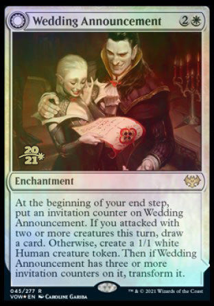 Wedding Announcement // Wedding Festivity [Innistrad: Crimson Vow Prerelease Promos] | Devastation Store