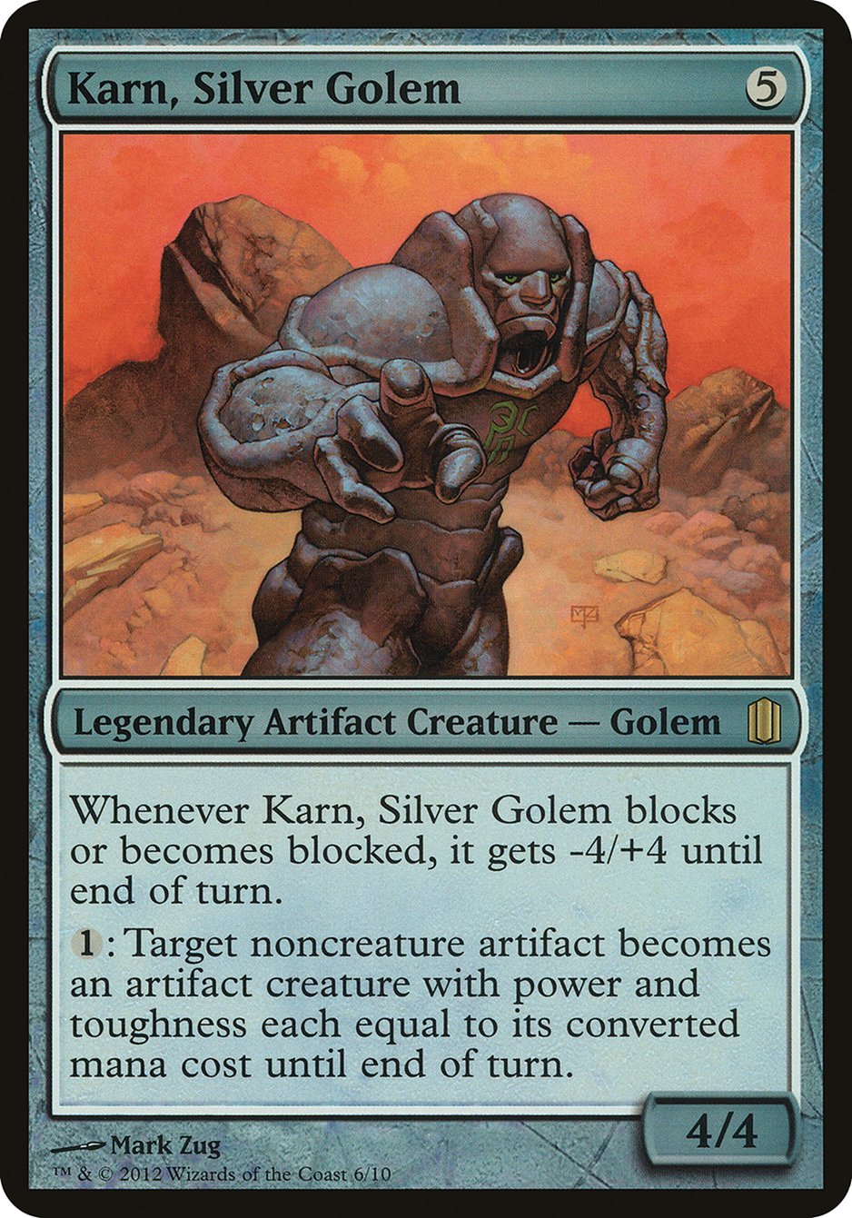 Karn, Silver Golem (Oversized) [Commander's Arsenal Oversized] | Devastation Store