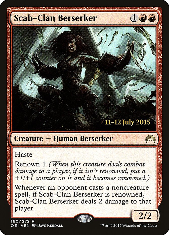 Scab-Clan Berserker [Magic Origins Prerelease Promos] | Devastation Store