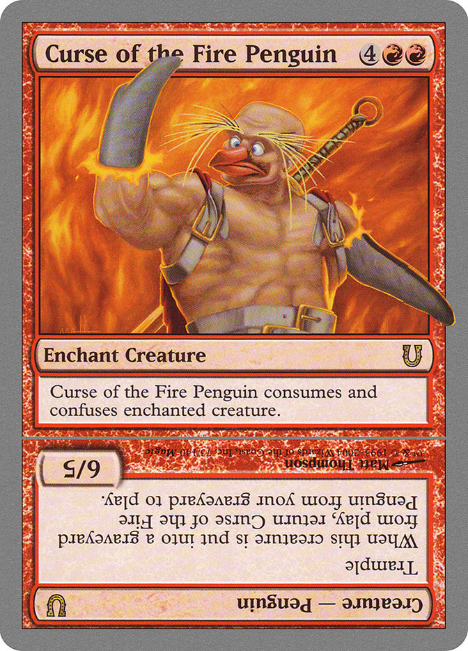 Curse of the Fire Penguin // Curse of the Fire Penguin Creature [Unhinged] | Devastation Store