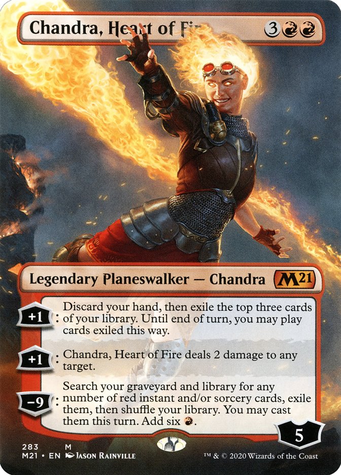 Chandra, Heart of Fire (Borderless) [Core Set 2021] | Devastation Store