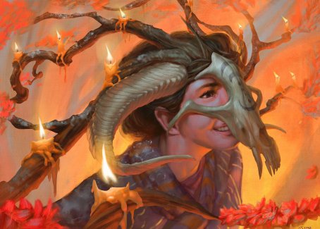 Hedgewitch's Mask Art Card [Innistrad: Midnight Hunt Art Series] | Devastation Store