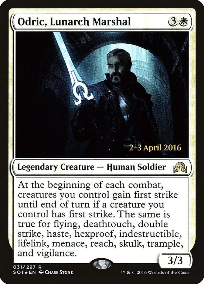 Odric, Lunarch Marshal [Shadows over Innistrad Prerelease Promos] | Devastation Store