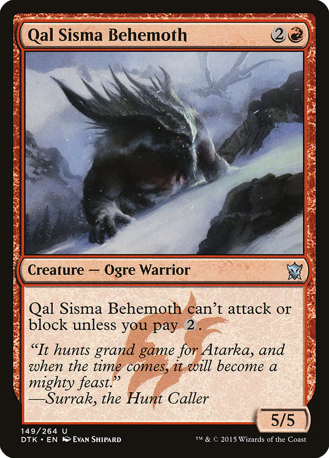 Qal Sisma Behemoth [Dragons of Tarkir] | Devastation Store