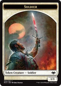 Soldier (004) // Emblem - Wrenn and Six (021) Double-sided Token [Modern Horizons Tokens] | Devastation Store
