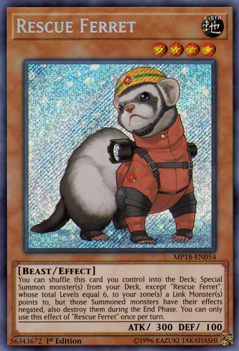 Rescue Ferret [MP18-EN054] Secret Rare | Devastation Store