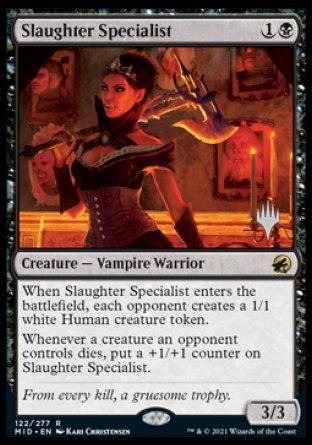 Slaughter Specialist (Promo Pack) [Innistrad: Midnight Hunt Promo Pack] | Devastation Store