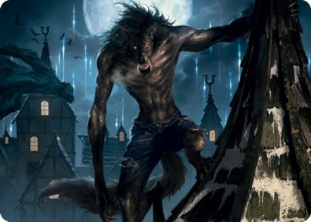 Stalking Predator Art Card [Innistrad: Midnight Hunt Art Series] | Devastation Store