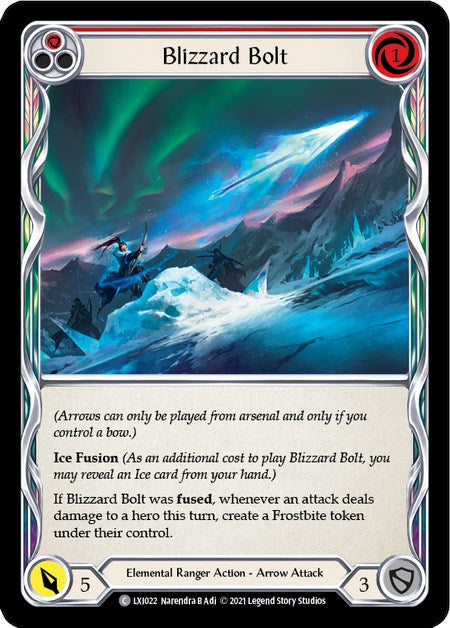 Blizzard Bolt (Red) [LXI022] (Tales of Aria Lexi Blitz Deck)  1st Edition Normal | Devastation Store