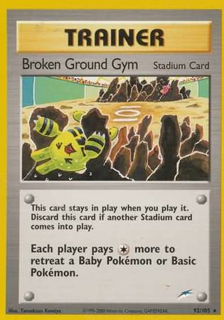 Broken Ground Gym (92/105) [Neo Destiny Unlimited] | Devastation Store