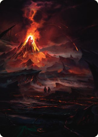 Valley of Gorgoroth Art Card [The Lord of the Rings: Tales of Middle-earth Art Series] | Devastation Store