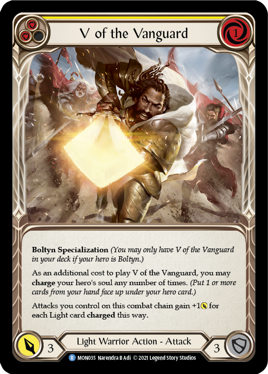 V of the Vanguard [MON035] 1st Edition Normal - Devastation Store | Devastation Store