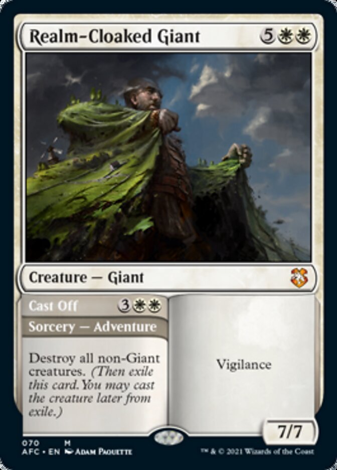 Realm-Cloaked Giant // Cast Off [Dungeons & Dragons: Adventures in the Forgotten Realms Commander] | Devastation Store