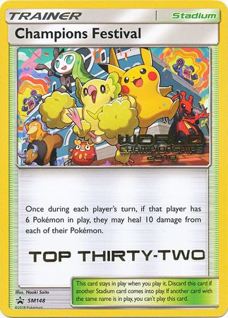 Champions Festival (SM148) (2018 Top Thirty Two) [Sun & Moon: Black Star Promos] | Devastation Store