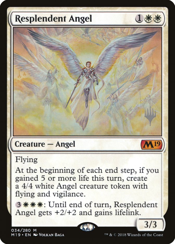 Resplendent Angel (Promo Pack) [Core Set 2019 Promos] | Devastation Store