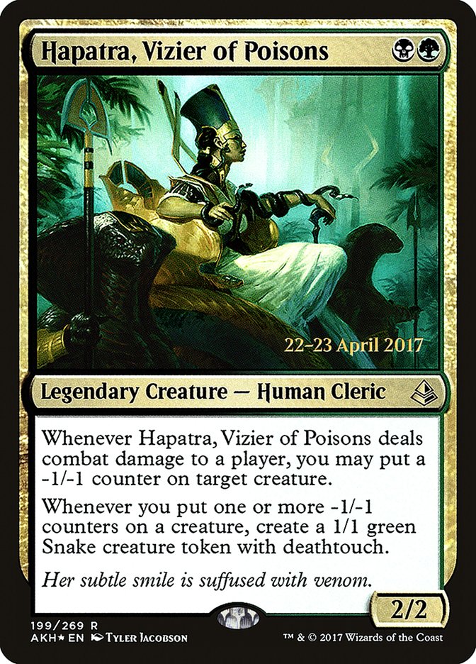 Hapatra, Vizier of Poisons  [Amonkhet Prerelease Promos] | Devastation Store