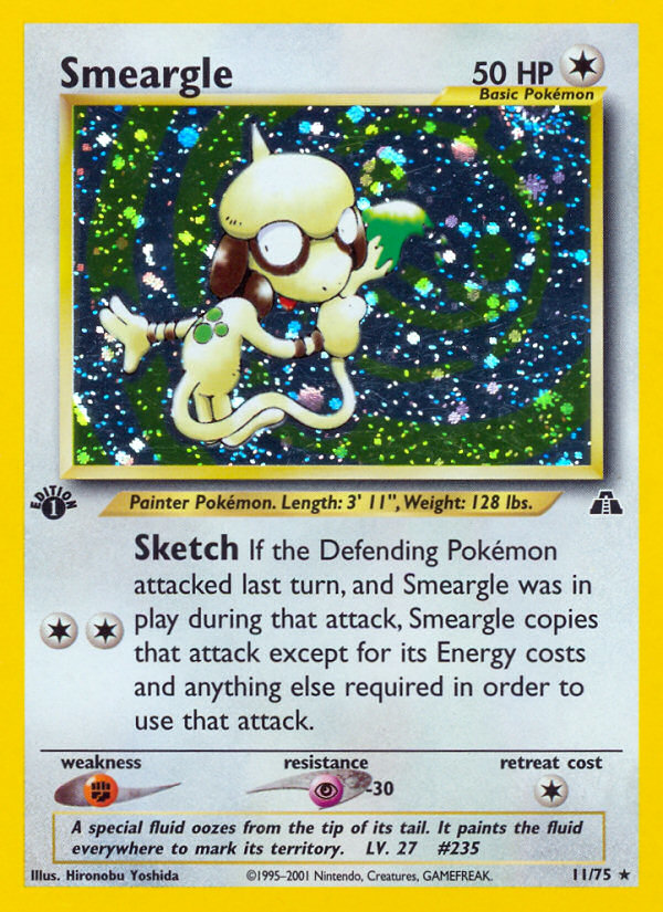 Smeargle (11/75) [Neo Discovery 1st Edition] | Devastation Store