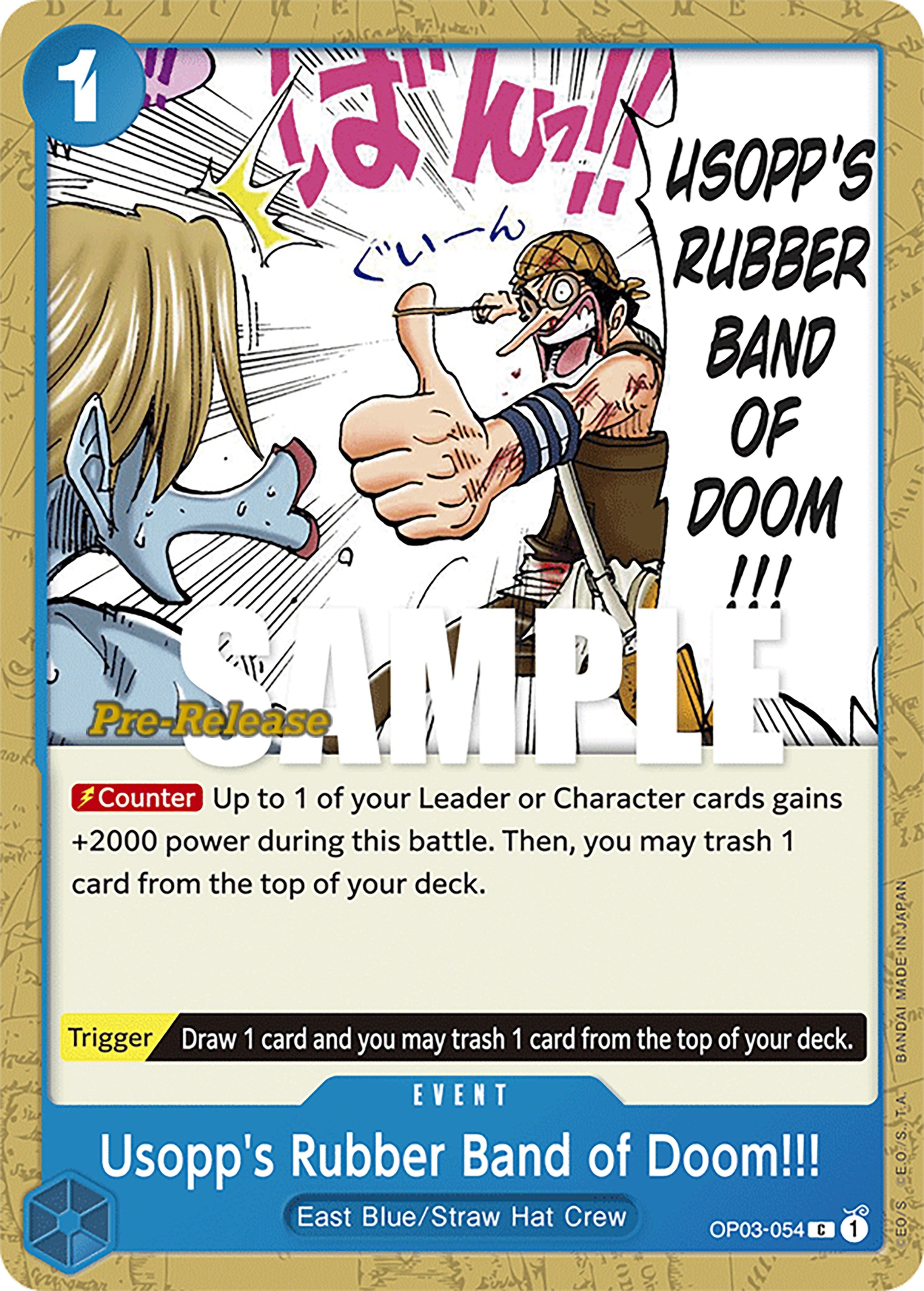 Usopp's Rubber Band of Doom!!! [Pillars of Strength Pre-Release Cards] | Devastation Store