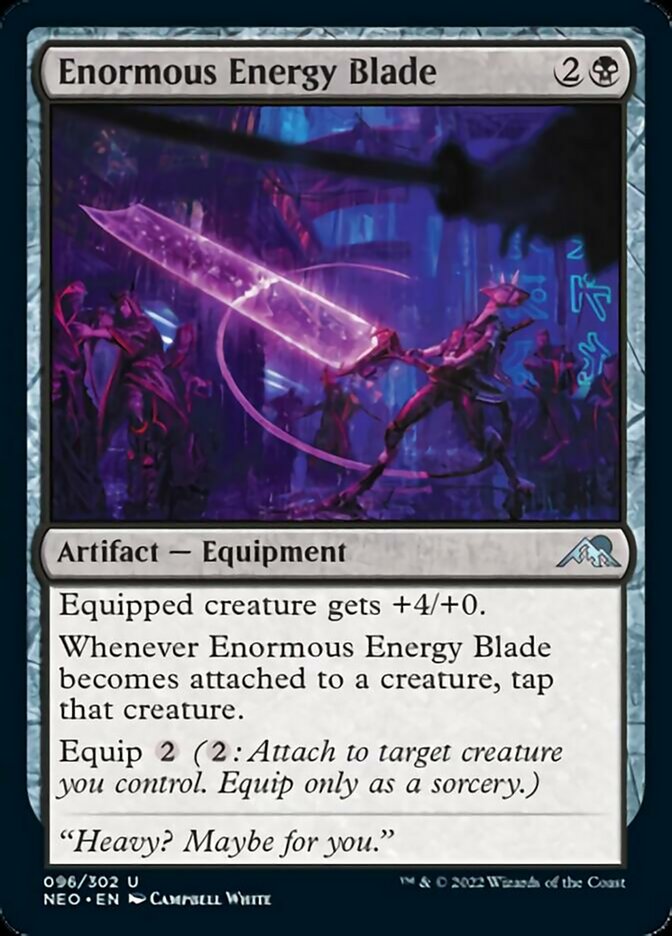 Enormous Energy Blade [Kamigawa: Neon Dynasty] | Devastation Store