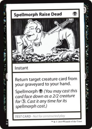 Spellmorph Raise Dead (2021 Edition) [Mystery Booster Playtest Cards] | Devastation Store