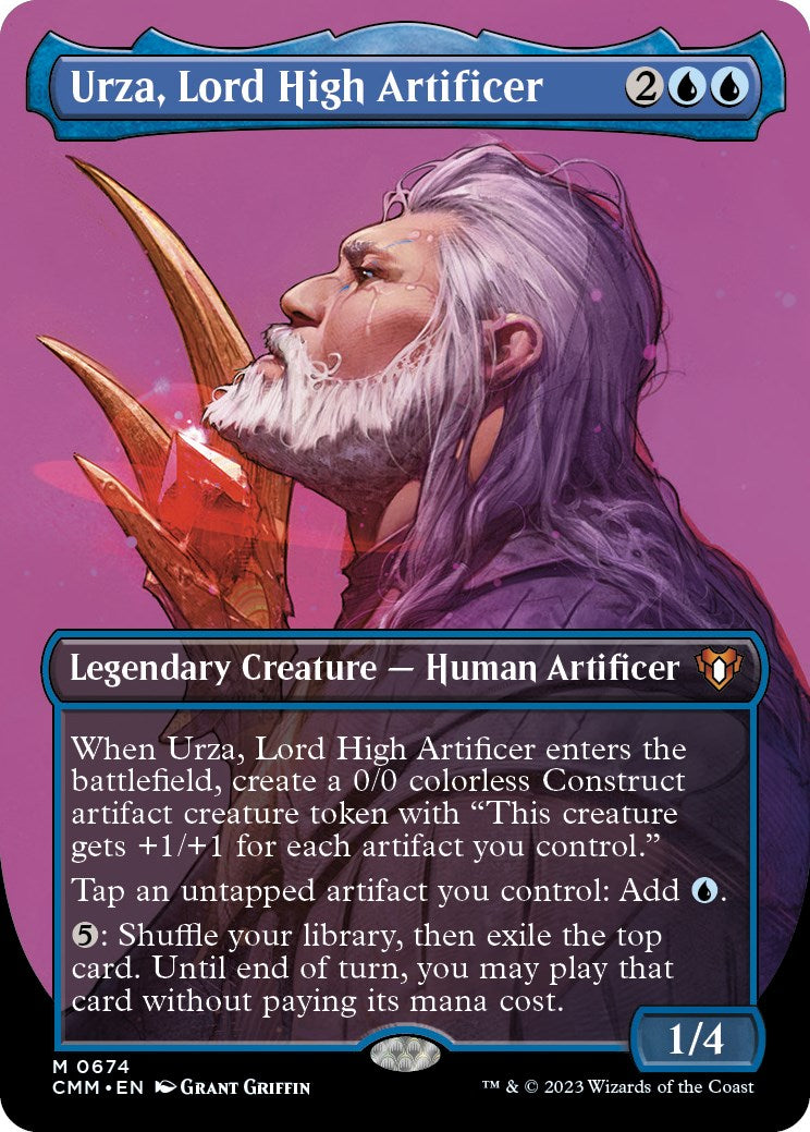 Urza, Lord High Artificer (Borderless Profile) [Commander Masters] | Devastation Store