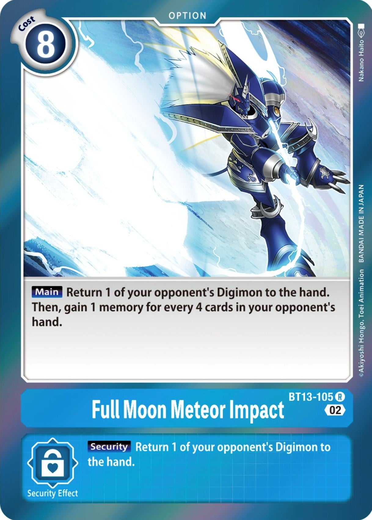 Full Moon Meteor Impact [BT13-105] [Versus Royal Knights Booster] | Devastation Store