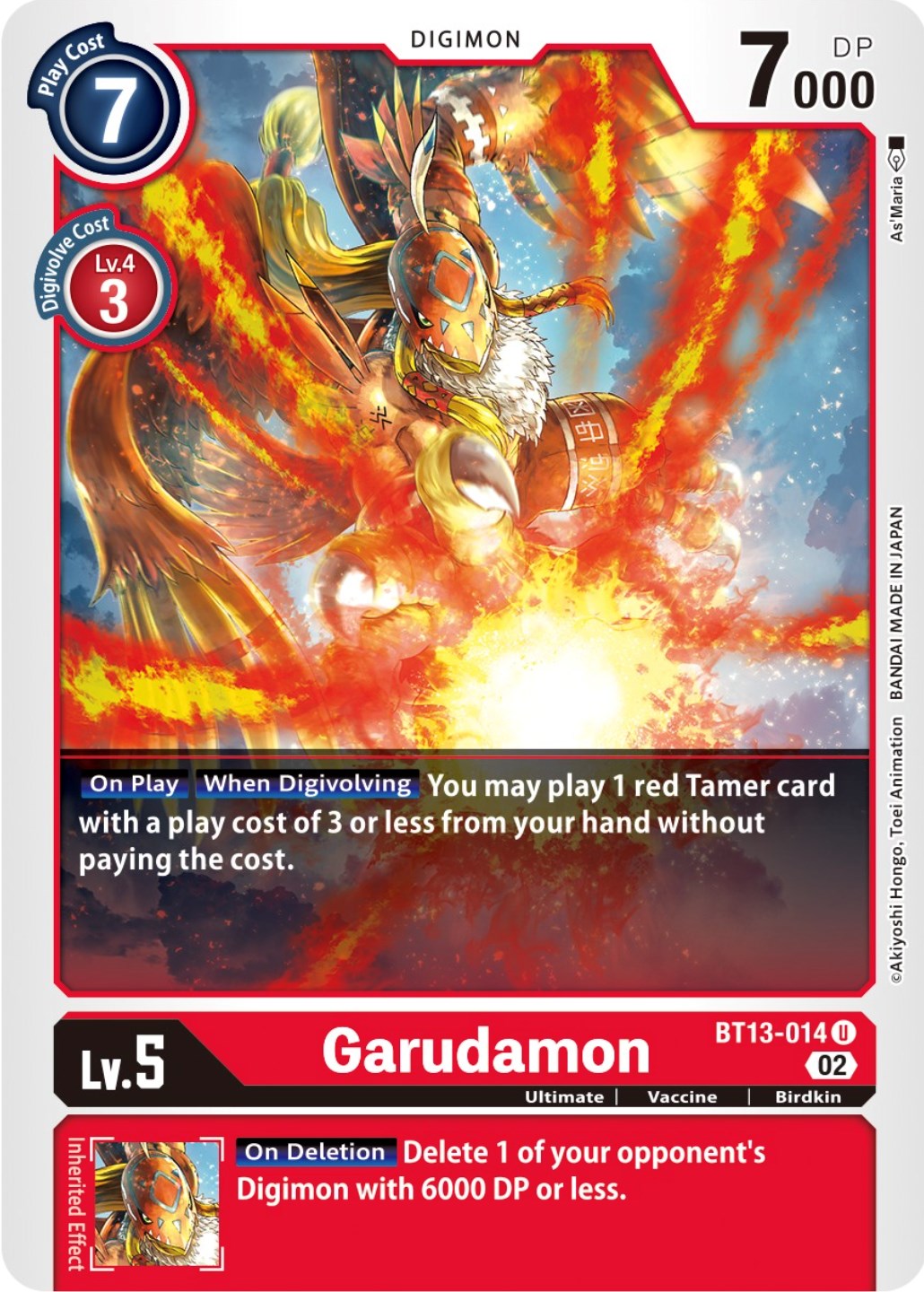 Garudamon [BT13-014] [Versus Royal Knights Booster] | Devastation Store