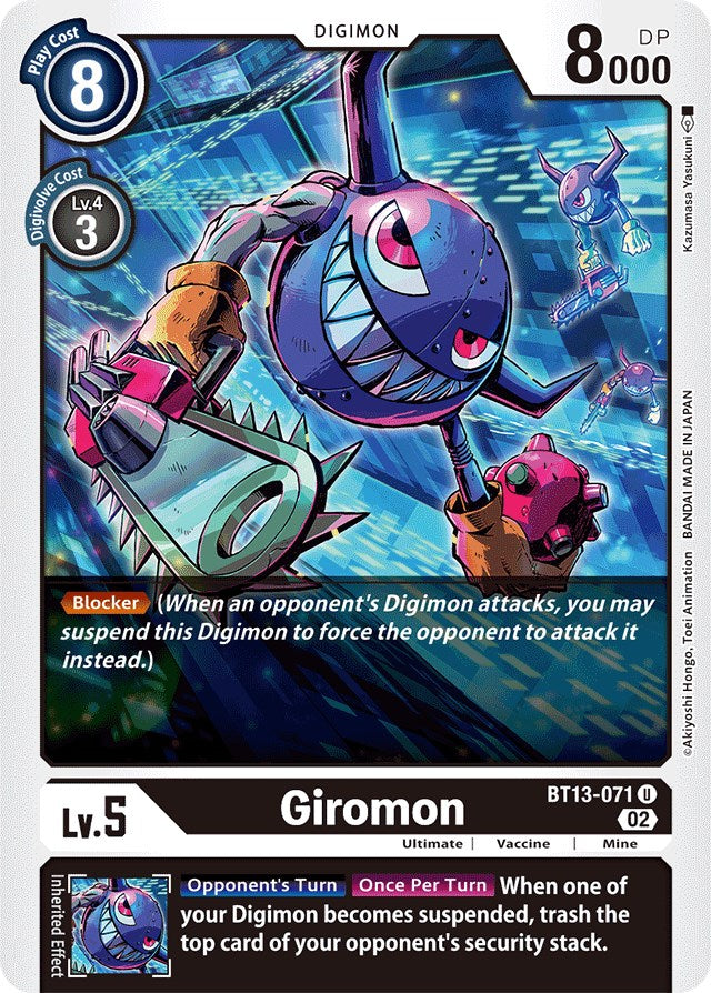 Giromon [BT13-071] [Versus Royal Knights Booster] | Devastation Store