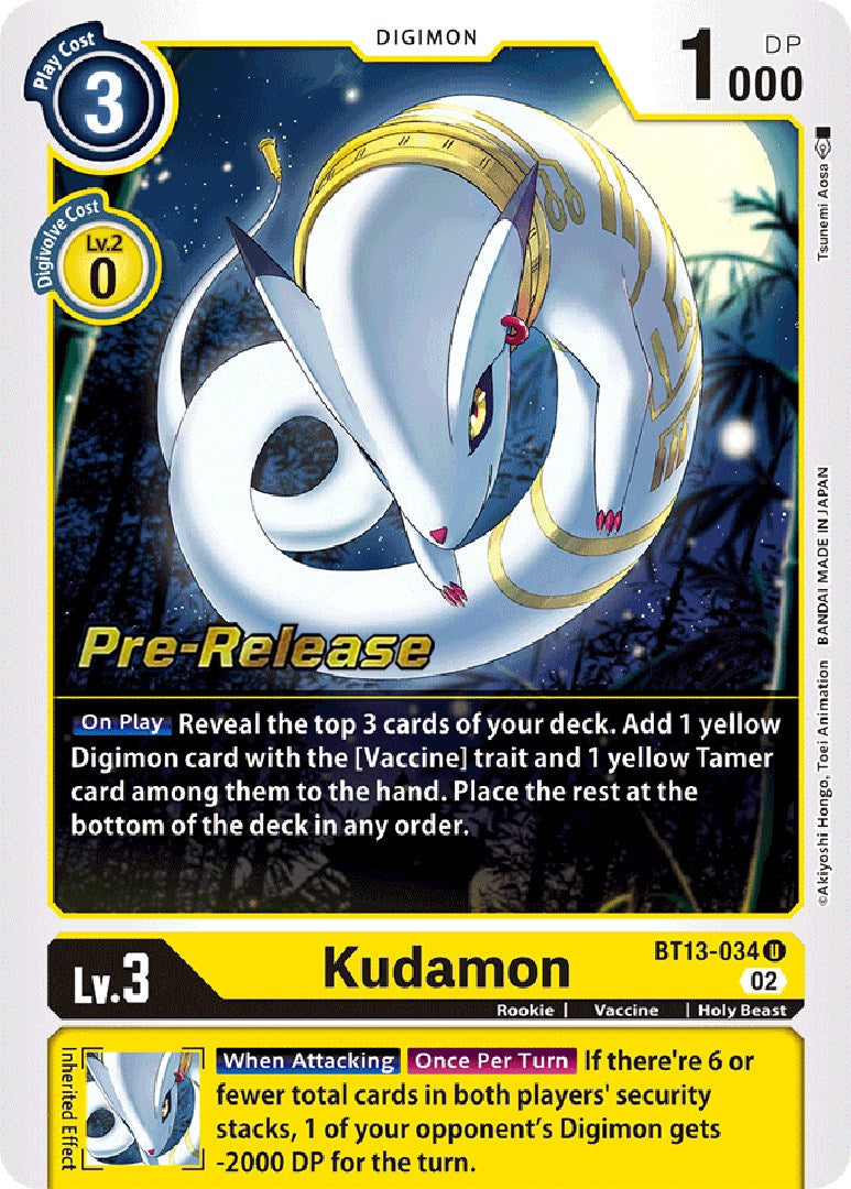 Kudamon [BT13-034] [Versus Royal Knight Booster Pre-Release Cards] | Devastation Store