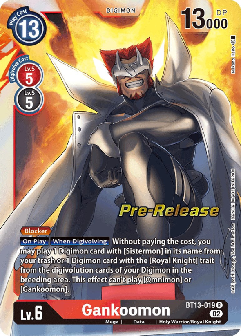 Gankoomon [BT13-019] [Versus Royal Knight Booster Pre-Release Cards] | Devastation Store