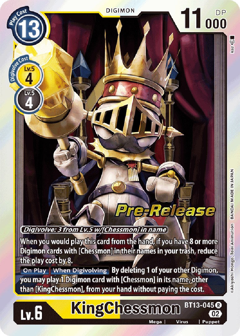 KingChessmon [BT13-045] [Versus Royal Knight Booster Pre-Release Cards] | Devastation Store