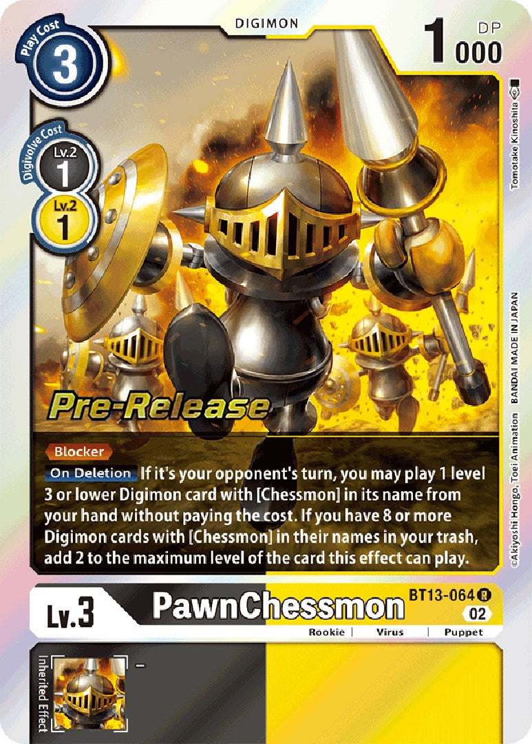 PawnChessmon [BT13-064] [Versus Royal Knight Booster Pre-Release Cards] | Devastation Store