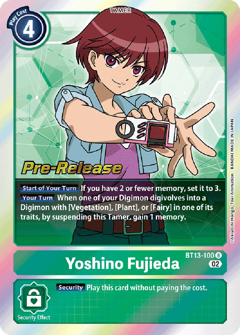 Yoshino Fujieda [BT13-100] [Versus Royal Knight Booster Pre-Release Cards] | Devastation Store