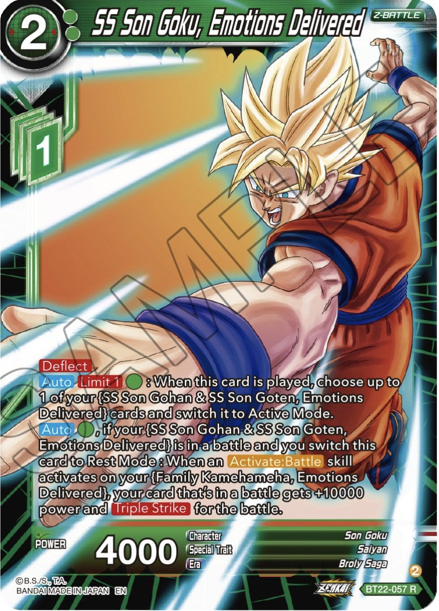 SS Son Goku, Emotions Delivered (BT22-057) [Critical Blow] | Devastation Store