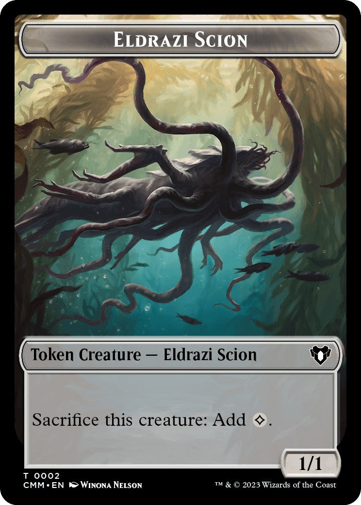 Eldrazi Scion // Phyrexian Beast Double-Sided Token [Commander Masters Tokens] | Devastation Store