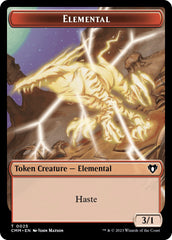 Elemental (0025) // Cat (0005) Double-Sided Token [Commander Masters Tokens] | Devastation Store