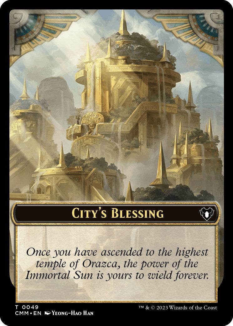 City's Blessing // Emblem - Daretti, Scrap Savant Double-Sided Token [Commander Masters Tokens] | Devastation Store