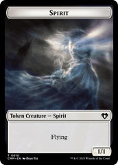 Spirit (0010) // Drake Double-Sided Token [Commander Masters Tokens] | Devastation Store