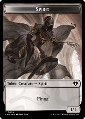 Spirit (0039) // Construct (0041) Double-Sided Token [Commander Masters Tokens] | Devastation Store