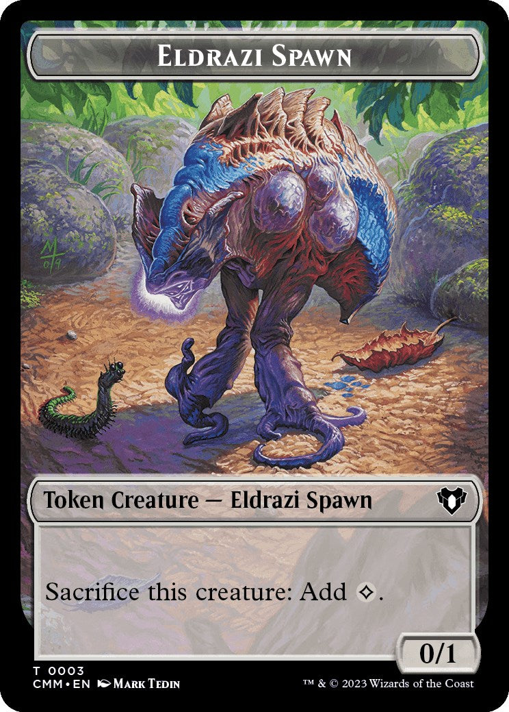 Eldrazi Spawn // Phyrexian Beast Double-Sided Token [Commander Masters Tokens] | Devastation Store