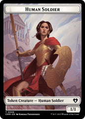 Human Soldier // Cat (0005) Double-Sided Token [Commander Masters Tokens] | Devastation Store