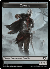 Zombie (0019) // Bird Illusion Double-Sided Token [Commander Masters Tokens] | Devastation Store