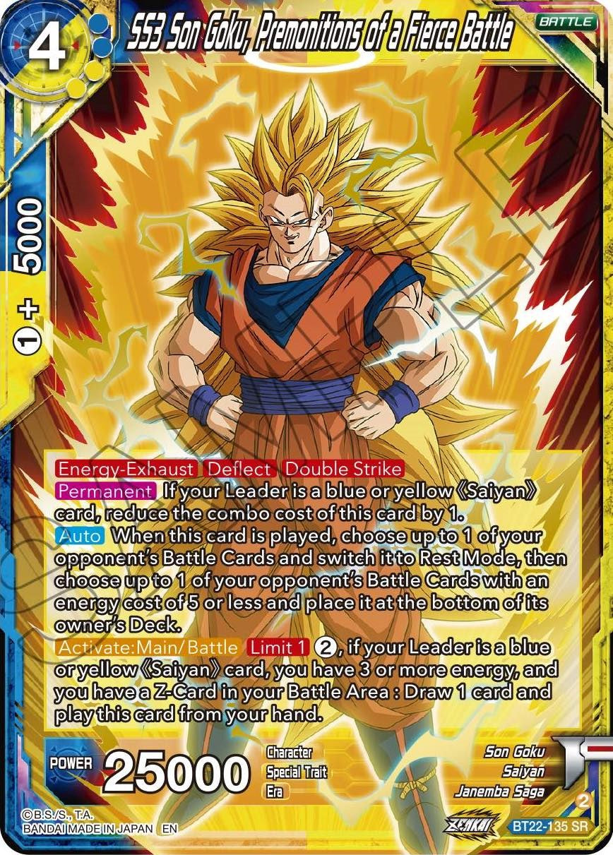 SS3 Son Goku, Premonitions of a Fierce Battle (BT22-135) [Critical Blow] | Devastation Store