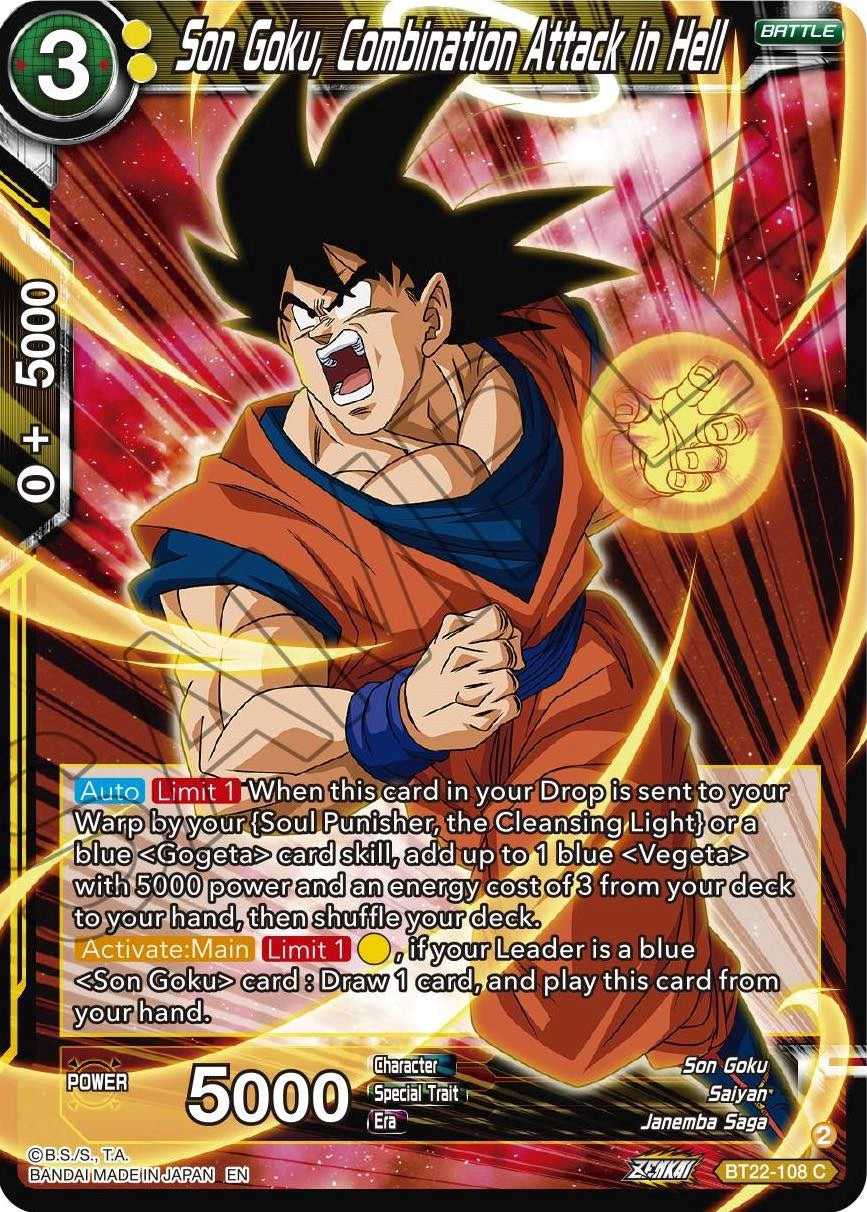 Son Goku, Combination Attack in Hell (BT22-108) [Critical Blow] | Devastation Store