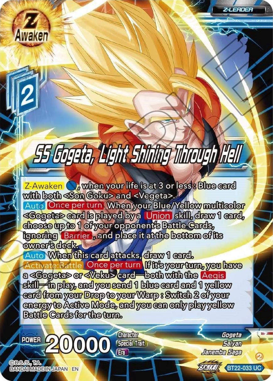 SS Gogeta, Light Shining Through Hell (BT22-033) [Critical Blow] | Devastation Store